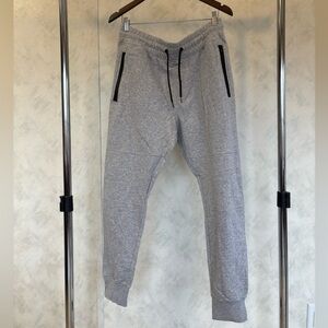 H&M Light Gray Men's Joggers with Black Accents